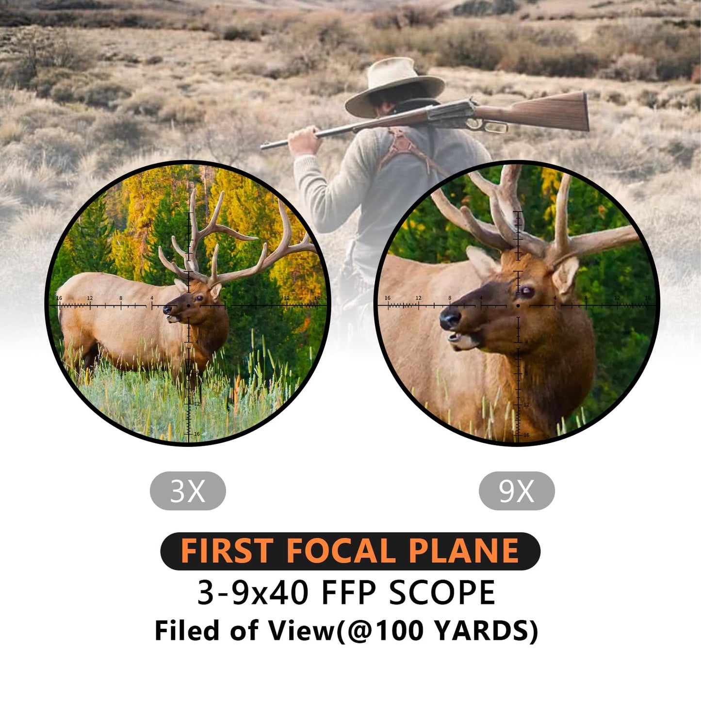 Aquilifer 3-9×40 SFP Optics Rifle Scope