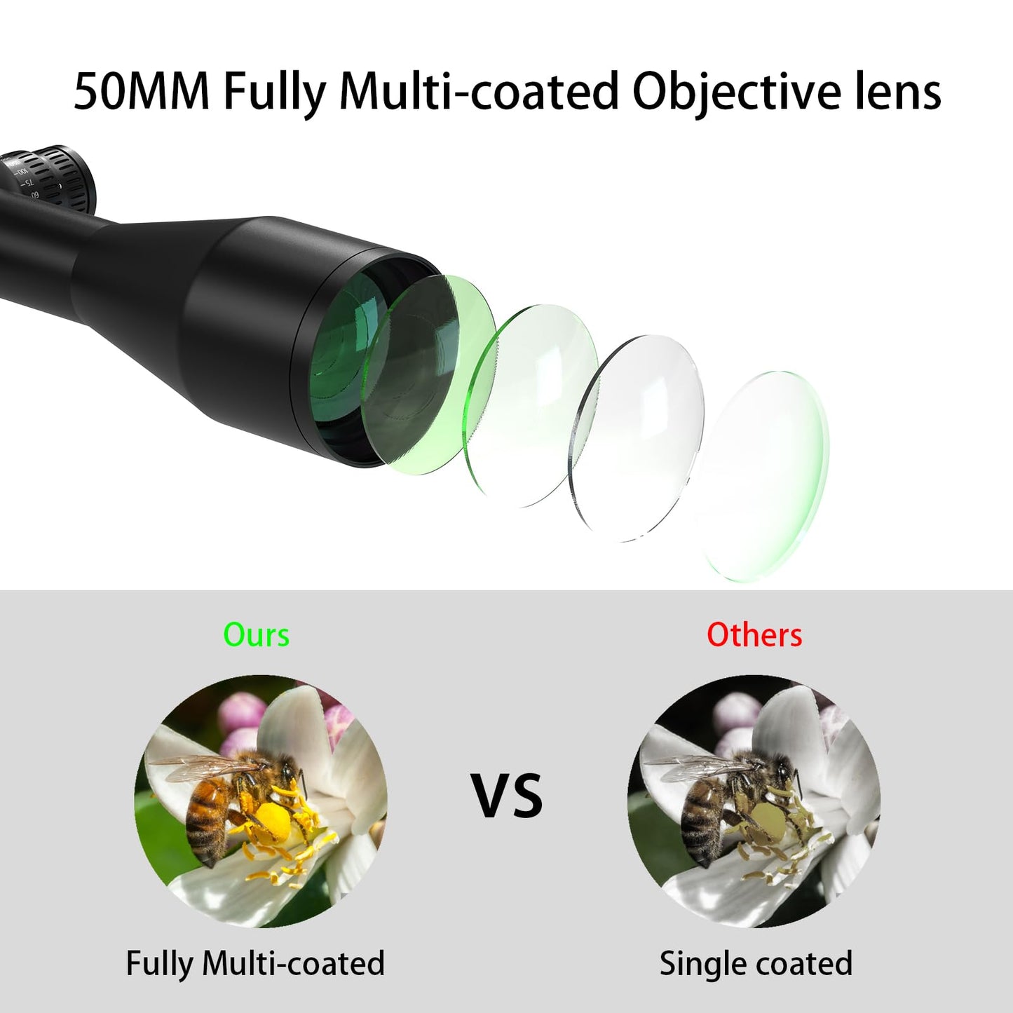 Aquilifer 2-16X50 SFP Optics Rifle Scope