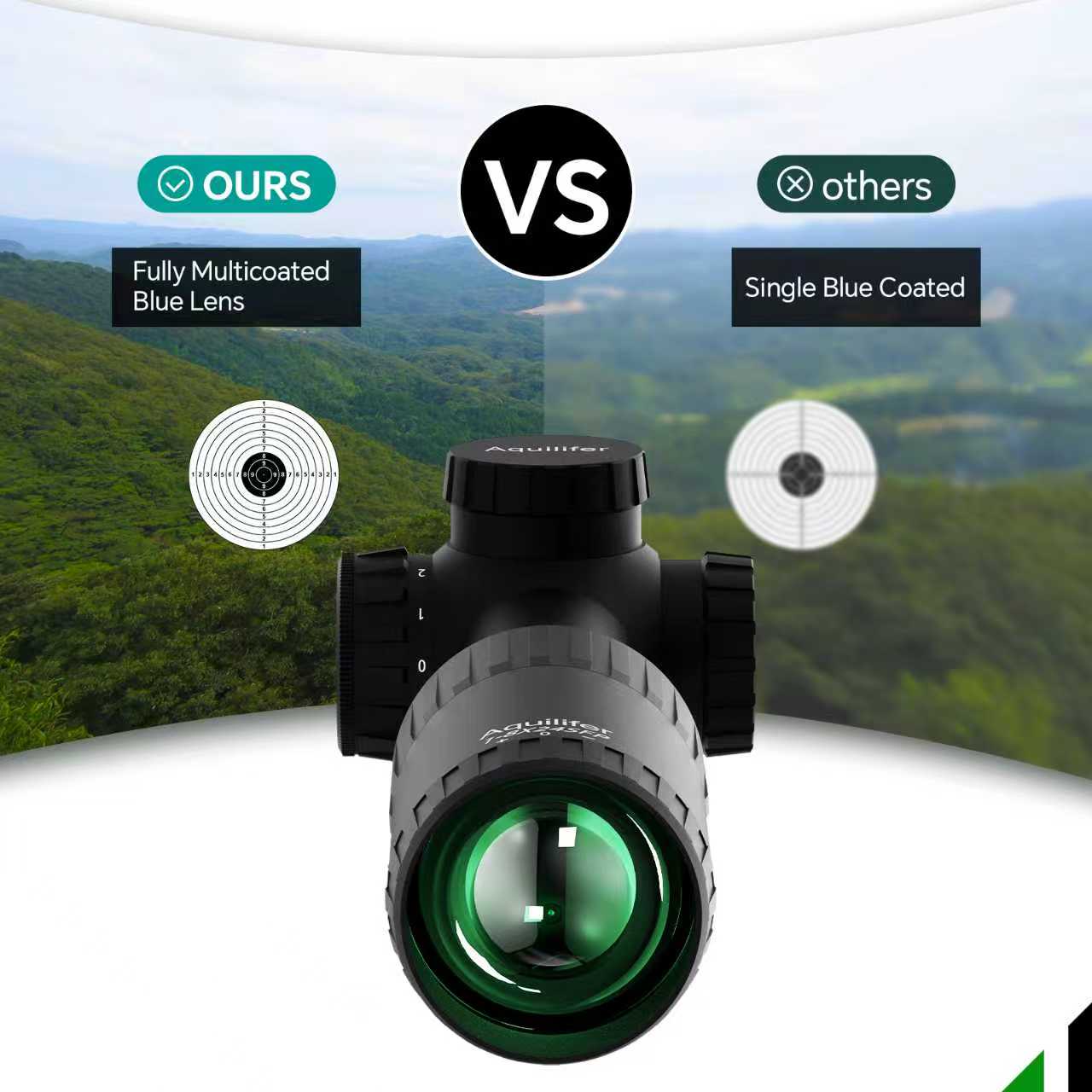 Aquilifer 1-8X24 SFP Optics Rifle Scope