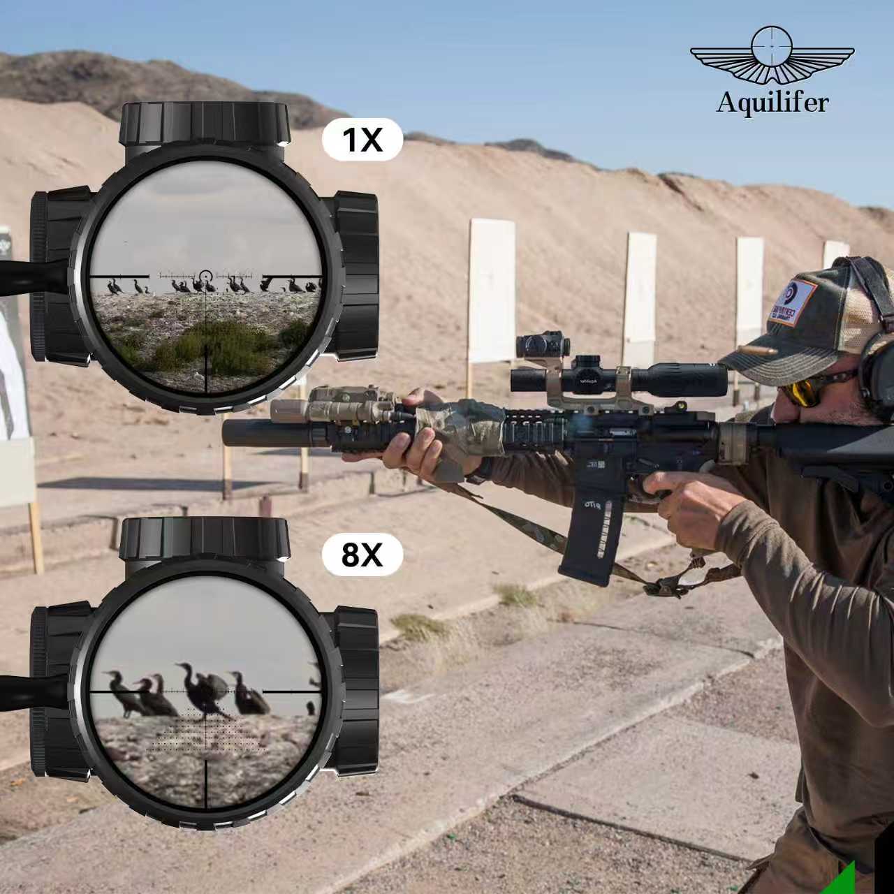 Aquilifer 1-8X24 SFP Optics Rifle Scope