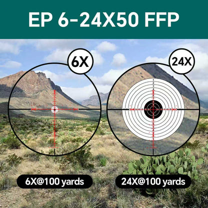Aquilifer 6-24X50 FFP Optics Rifle Scope