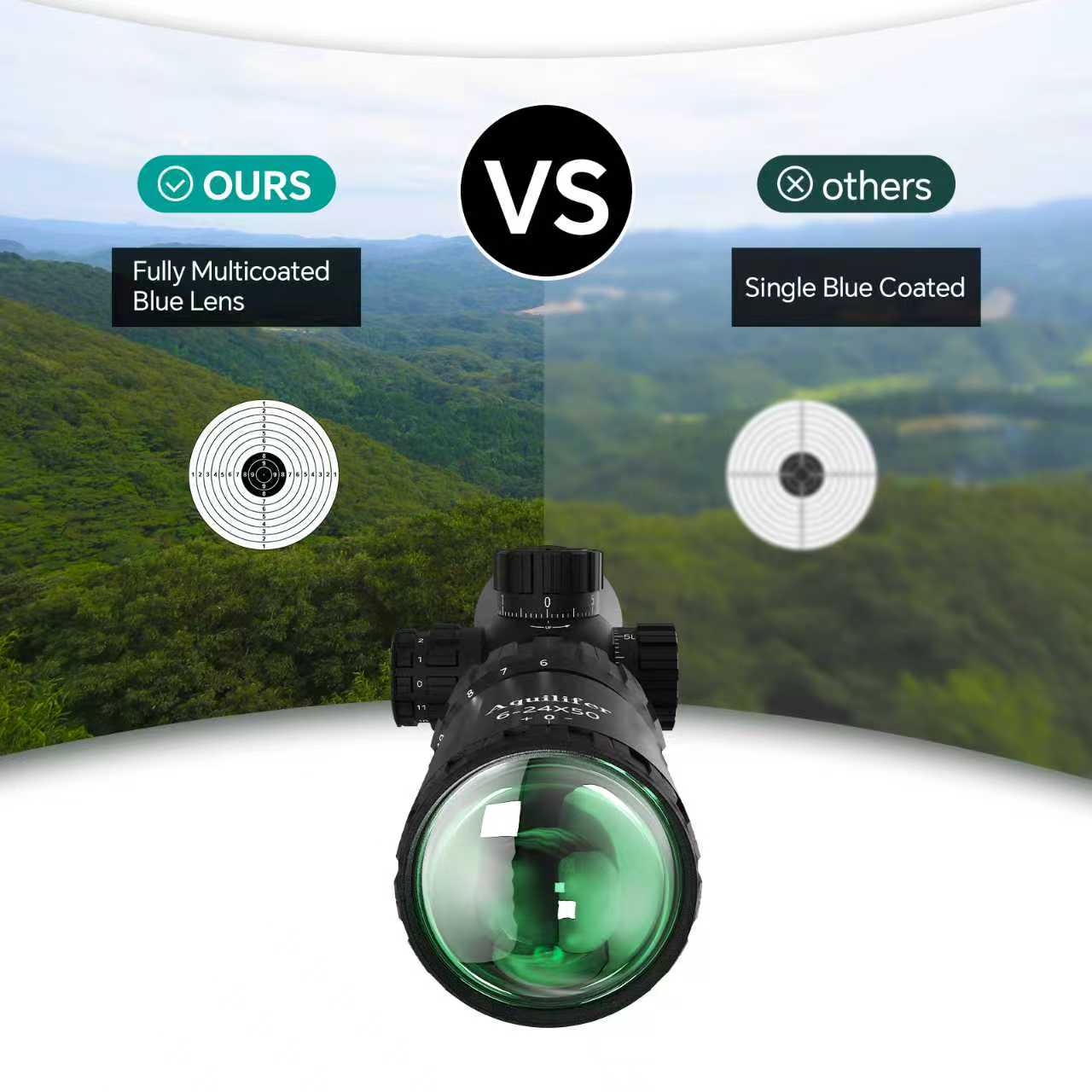 Aquilifer 6-24X50 FFP Optics Rifle Scope