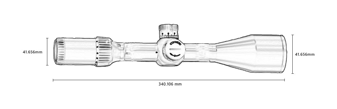 Aquilifer 1-8X24SFIR  Dimensions