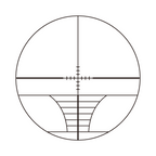 Aquilifer HT 3-9x40 SFP rifle scope reticle design with crosshairs and markings for precision aiming.