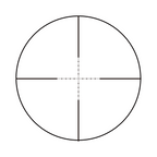 Aquilifer 4X32 SFP optics rifle scope reticle design with crosshairs and measurement markings in a circular pattern.