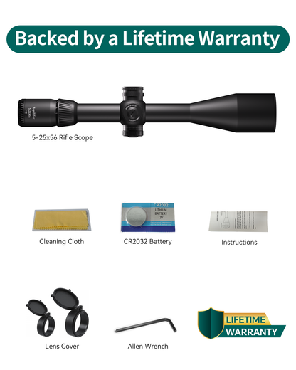 Aquilifer 5-25X56 FFP Optics Rifle Scope