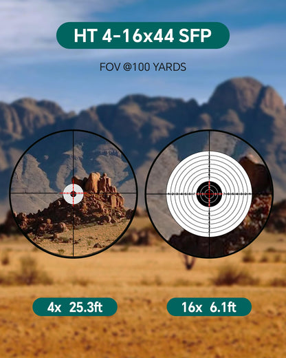 HT 4-16X44 AO SFP MOA Illuminated 30MM