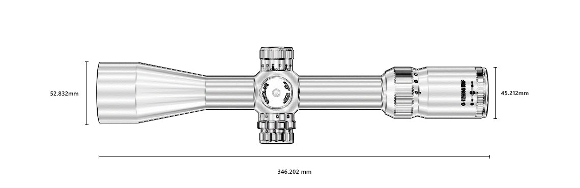 Product dimensions diagram