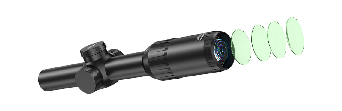 Fully multi-coated glass reduces glare and reflections for brighter, higher-contrast views.