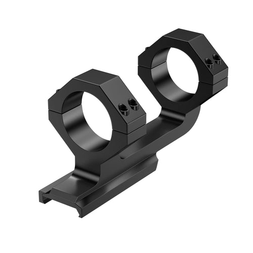 Aquilifer 34mm cantilever scope mount in matte black with dual rings and a flat base for secure attachment.