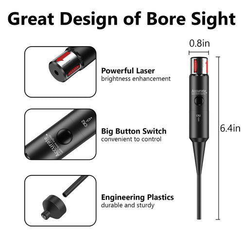Aquilifer laser calibrator with a powerful laser, big button switch, and sturdy engineering plastics, measuring 0.8 inches...