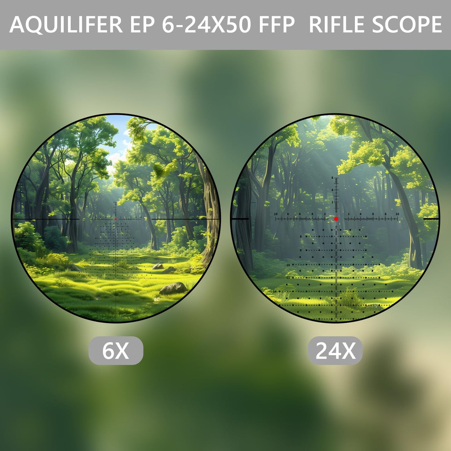 Aquilifer 6-24X50 FFP Optics Rifle Scope